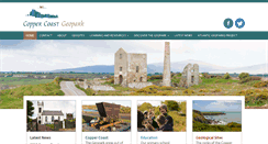 Desktop Screenshot of coppercoastgeopark.com